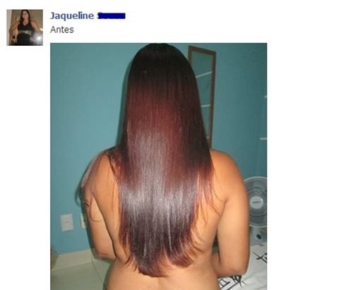 Fotos do cabelo da Jaqueline Antes