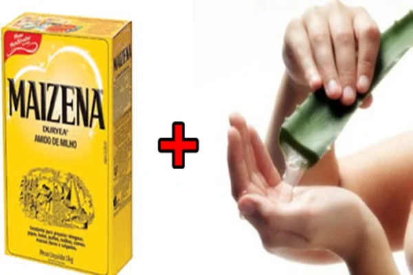 hidratação de maizena e babosa
