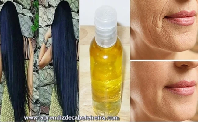 ÓLEO CASEIRO MILAGROSO - CABELO CRESCER e ELIMINAR RUGAS