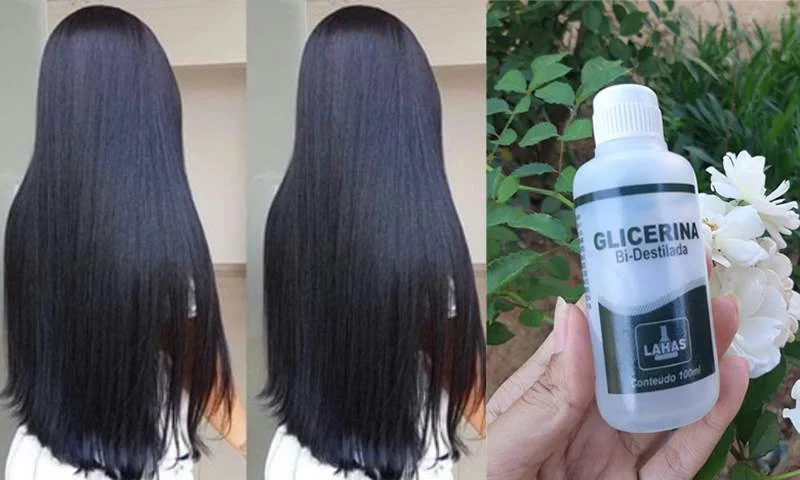 glicerina no cabelo