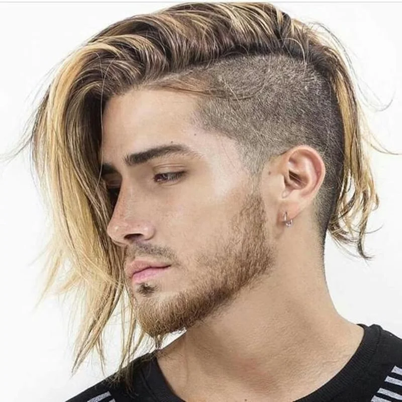 Degrade em best sale cabelo liso masculino