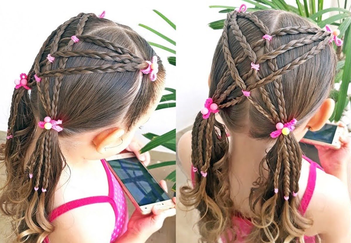 FÁCIL DE FAZER] penteado infantil simples com xuxinhas