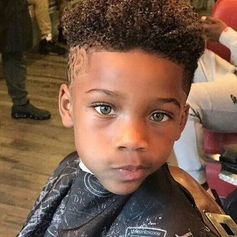 Cortes de cabelo infantil para cabelos crespos 3