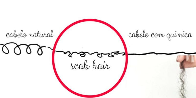 O que é scab hair?