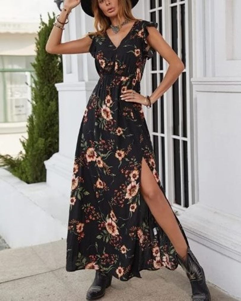 Vestido longo com bota