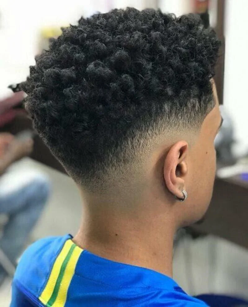 low fade em cabelo crespo