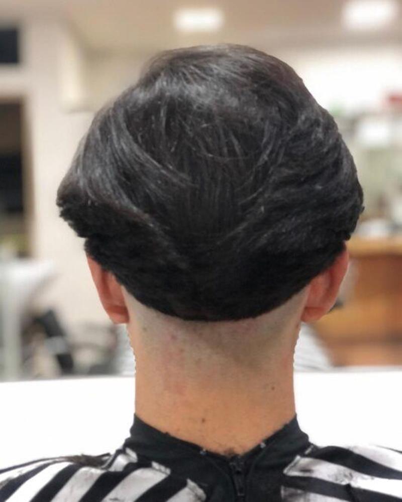 corte de cabelo maraca com nuca raspada